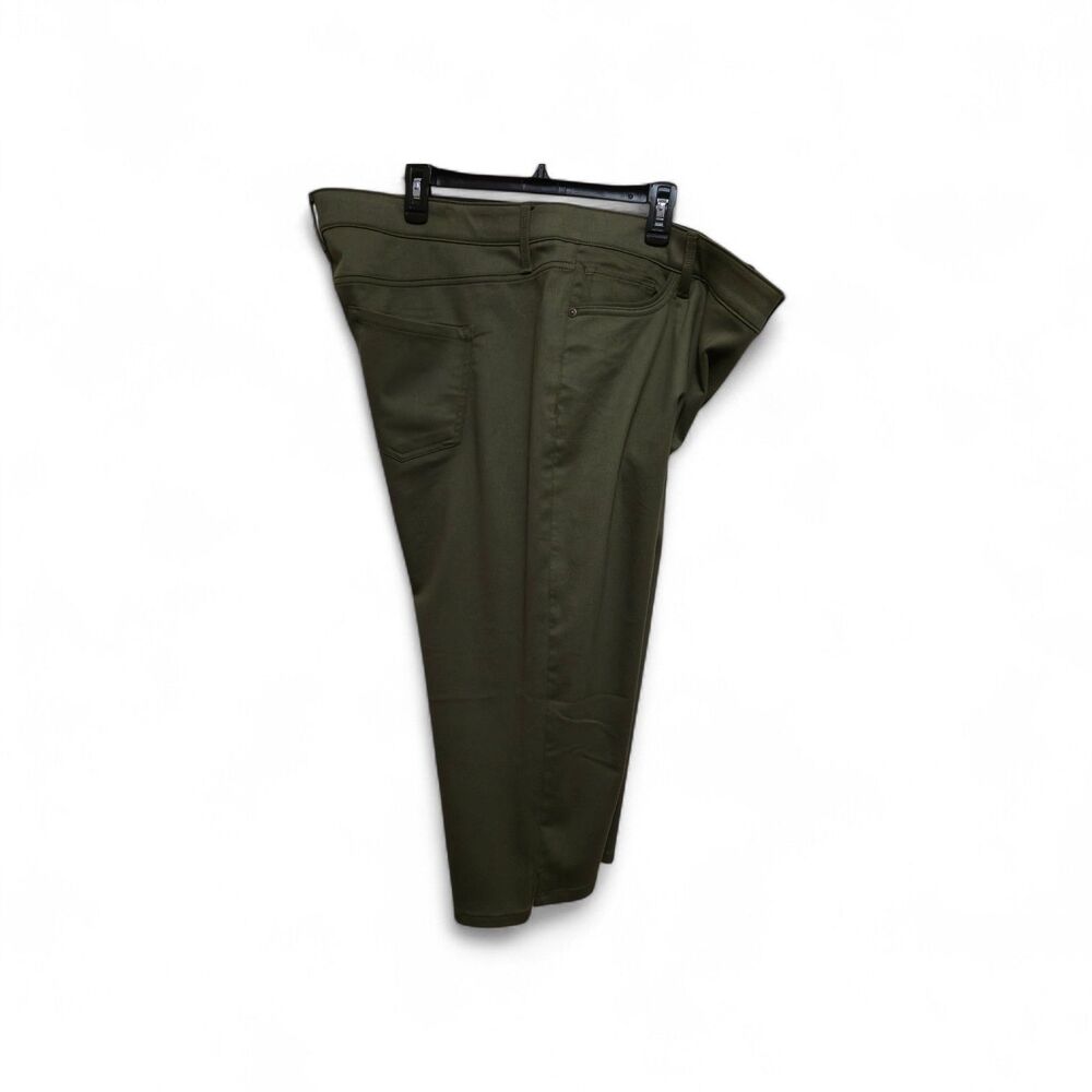 Liz Claiborne Pants Womens Size 22W Sara Crop Mid Rise Olive Green NEW